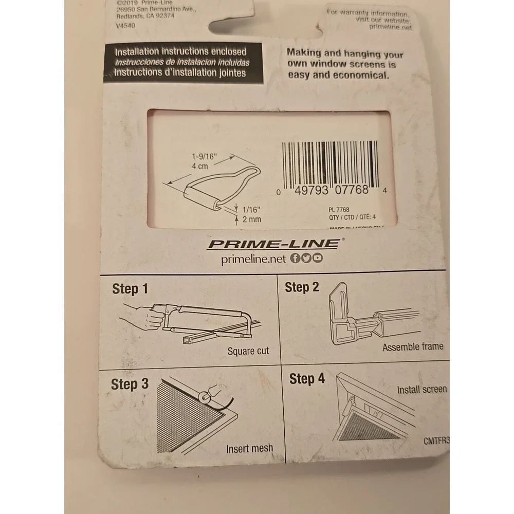 Window Screen Tension Spring‎ Hardware & Screen Fastener Lot